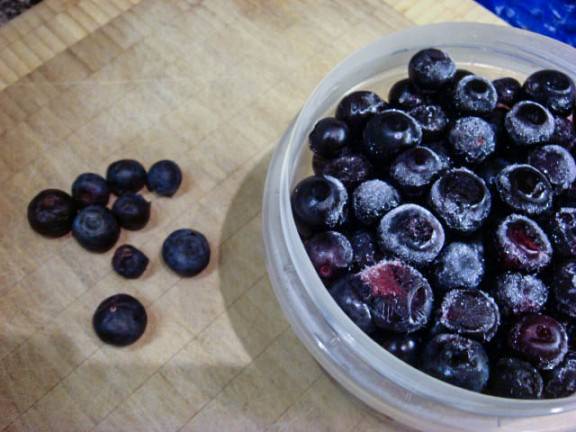 frozen blueberries for baking and smoothies